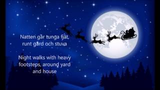 Natten går tunga fjät Sankta Lucia  ENGLISH TRANSLATION [upl. by Labina]