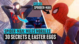 SpiderMan Miles Morales  30 Easter Eggs and Secrets PS4PS5 [upl. by Kucik]