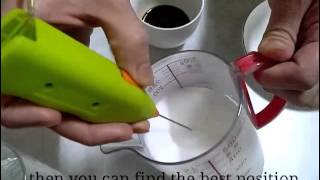 How To Make Latte Art with Mini Milk Frother [upl. by Ydwor]