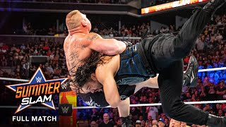 FULL MATCH  Brock Lesnar vs Roman Reigns  Universal Title Match SummerSlam 2018 [upl. by Safko]