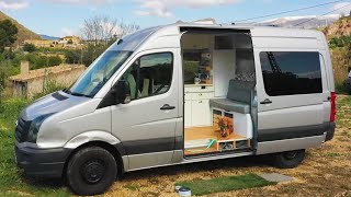 COMPACT amp HIGHLY FUNCTIONAL MWB Crafter SelfBuild ⚒️🚐 Built for FULLTIME VANLIFE [upl. by Alpers460]