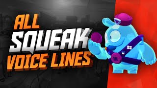 SQUEAK Voice Lines  Brawl Stars [upl. by Amocat750]