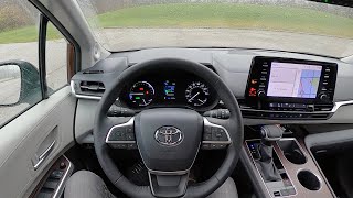 2021 Toyota Sienna XLE AWD Hybrid  POV First Impressions [upl. by Adaiha]