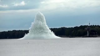 Giant WWII bomb explodes while being defused [upl. by Muryh]