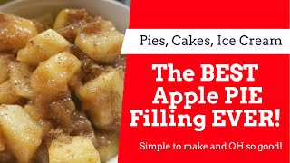 Best Apple Pie Filling Ever FULL RECIPE amp CORNSTARCH AMOUNT IS IN DESCRIPTION BOX D [upl. by Aihsena441]