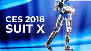 CES 2018  Suit X Exoskeleton at the Consumer Electronics Show [upl. by Ynnig]