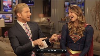 Melissa Benoist Interview SUPERGIRL [upl. by Serg]