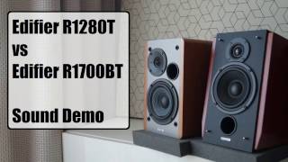 Edifier R1280T vs Edifier R1700BT  Sound Demo [upl. by Crispin226]