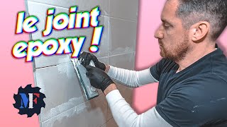 Japplique le JOINT EPOXY dans la douche  Rénovation Douche Italienne Ep 14 [upl. by Nagaem790]