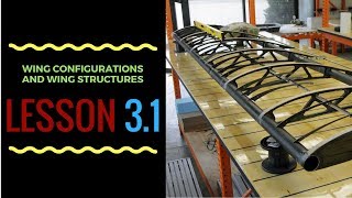 Lesson 3  Part 1  Wing Configurations and Wing Structures [upl. by Burrows]