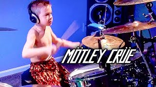 GIRLS GIRLS GIRLS 6 year old Drummer [upl. by Aidile437]