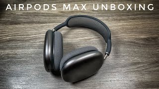 Apple AirPods Max Unboxing  Space Grey [upl. by Dusen]