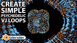 Create Trippy Psytrance Visuals In Blender 29  Evee Psychedelic Animation Tutorial [upl. by Picardi]