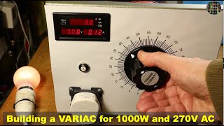 Building a VARIAC for 1000W and up to 270V AC [upl. by Anivas]