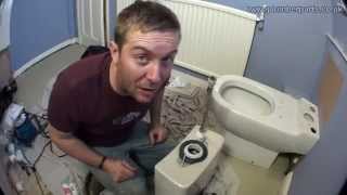 HOW TO REMOVE AND INSTALL A TOILET  PLUMBING TIPS [upl. by Giltzow]