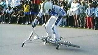 GT FREESTYLE TEAM Flatland BMX Tricks 1980s stuntabiker [upl. by Nnylecyoj]