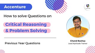 2024Accenture Previous year Critical Reasoning amp Problem Solving questions amp solutions [upl. by Tarton380]