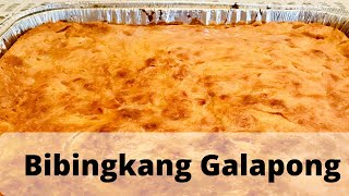 How to make bibingkang galapong or tapong glutinous rice cake [upl. by Nessej]