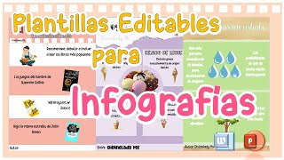 PLANTILLAS EDITABLES PARA INFOGRAFIA DESDE WORD [upl. by Yereffej]