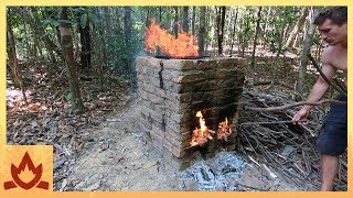 Primitive Technology Brick Firing Kiln [upl. by Niamjneb]