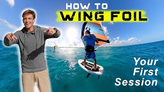 How to Wing Foil  Part 1 Your First Session [upl. by Alyhc]