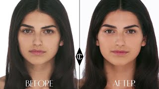 How to apply foundation to normaltired skin Charlotte Tilbury Magic Foundation Makeup Tutorials [upl. by Osana]