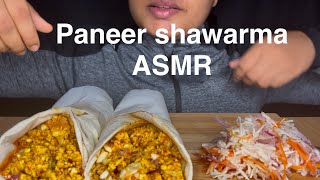 PANEER SHAWARMA  MUKBANG  ASMR  EATING SOUNDS [upl. by Llertnov770]