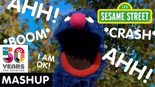 Sesame Street Grovers Mishaps Mashup  Sesame50 [upl. by Naxor]