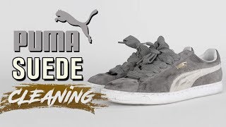 How to Clean Suede Pumas Tutorial [upl. by Otiragram]