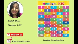 Numbers  Números em Inglês de 150 English Class [upl. by Neelear]