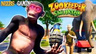 Zookeeper Simulator Monkeys and Grenades [upl. by Ingra]